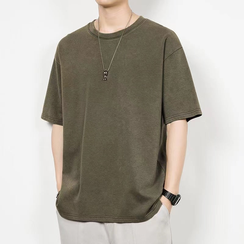 Cotton short sleeve T-shirt man