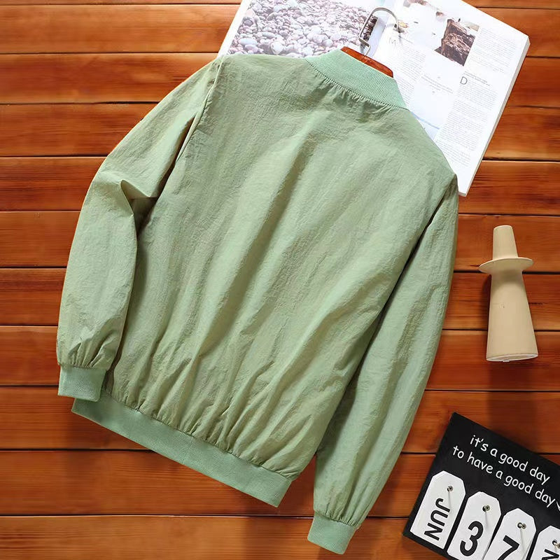 Men's Summer Sun Protection Clothing, Ice Silk, Breathable, Lightweight, Cooling Sensation, Loose Fit, Trendy Casual Sun Protection Jacket, Thin Jacket Outerwear